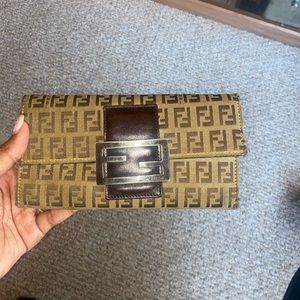 Authentic Fendi Zucca Wallet